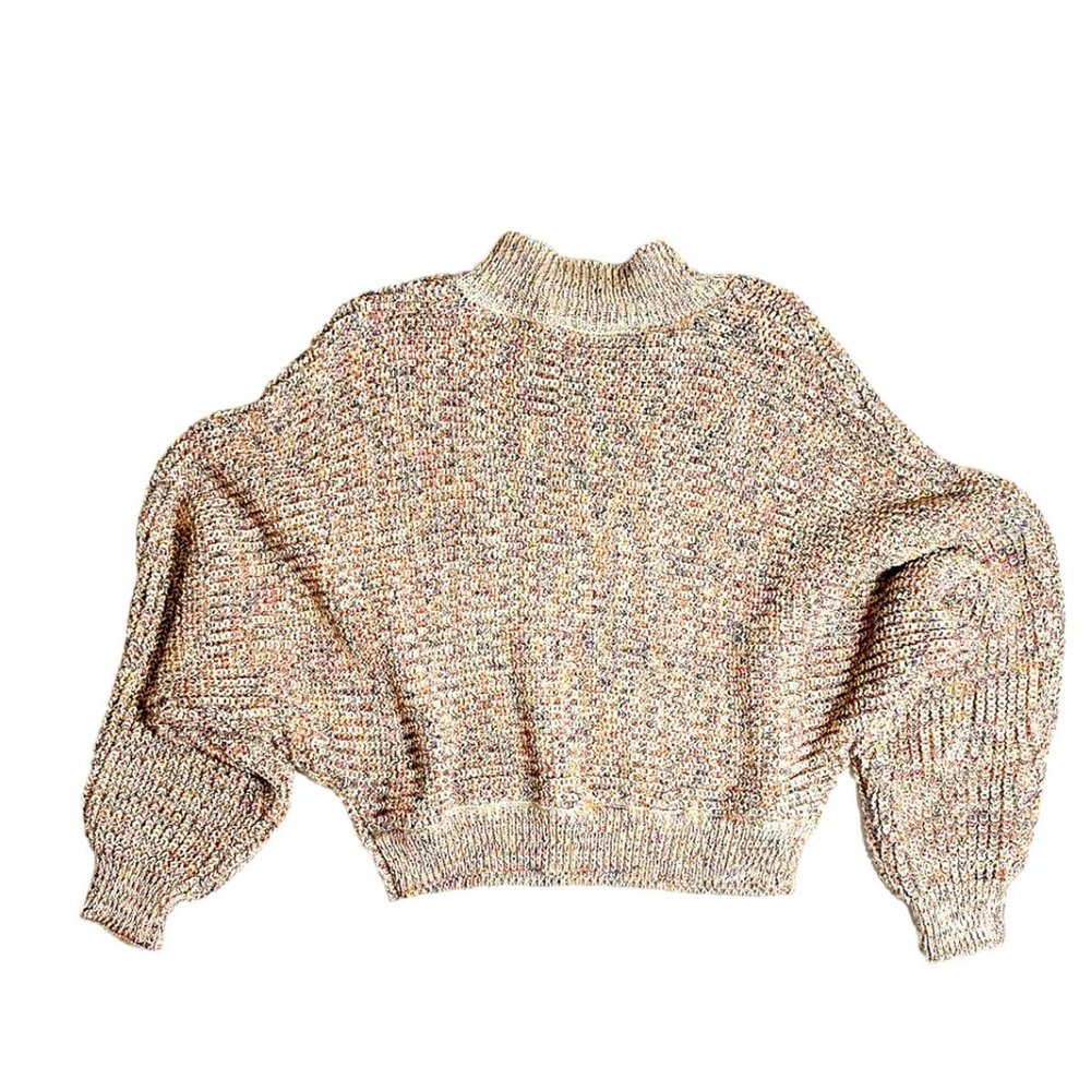 NWT BB Dakota by Steve Madden Women's Multicolor Crop Sweater Size L Retails $89 - Picture 1 of 6